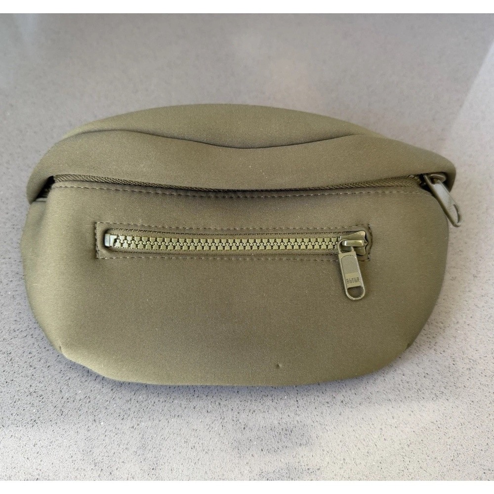 Dagne Dover Ace‎ Neoprene Belt Bag Fanny Pack Dark Moss Crossbody Travel
